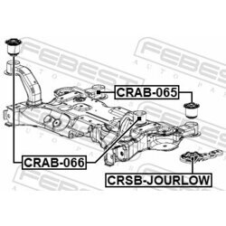 Uloženie tela nápravy FEBEST CRAB-065 - obr. 1