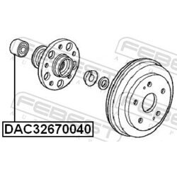 Ložisko kolesa FEBEST DAC32670040 - obr. 1