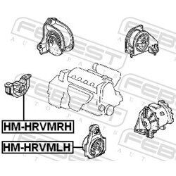 Uloženie motora FEBEST HM-HRVMLH - obr. 1