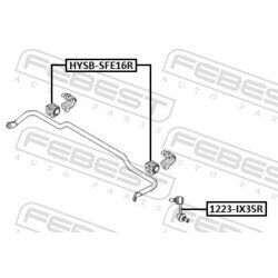 Uloženie priečneho stabilizátora FEBEST HYSB-SFE16R - obr. 1