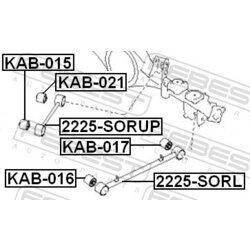 Uloženie riadenia FEBEST KAB-021 - obr. 1