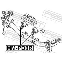 Uloženie motora FEBEST MM-PD8R - obr. 1