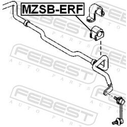 Uloženie priečneho stabilizátora FEBEST MZSB-ERF - obr. 1