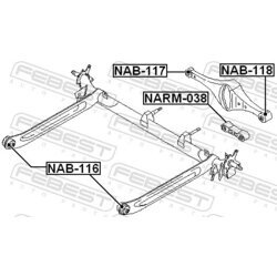 Uloženie riadenia FEBEST NAB-118 - obr. 1