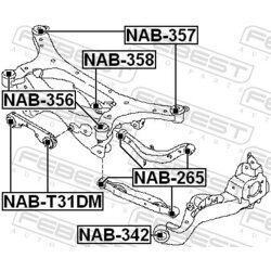 Uloženie riadenia FEBEST NAB-342 - obr. 1