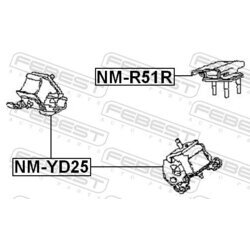 Uloženie motora FEBEST NM-R51R - obr. 1