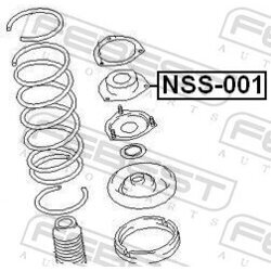 Ložisko pružnej vzpery FEBEST NSS-001 - obr. 1