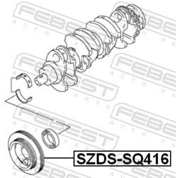 Remenica kľukového hriadeľa FEBEST SZDS-SQ416 - obr. 1