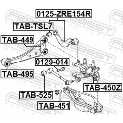 Uloženie riadenia FEBEST TAB-495 - obr. 1