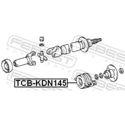 Stredové ložisko kĺbového hriadeľa FEBEST TCB-KDN145 - obr. 1