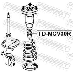 Doraz odpruženia FEBEST TD-MCV30R - obr. 1