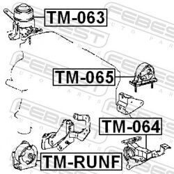 Uloženie motora FEBEST TM-064 - obr. 1