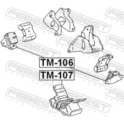 Uloženie motora FEBEST TM-107 - obr. 1