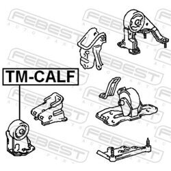 Uloženie motora FEBEST TM-CALF - obr. 1