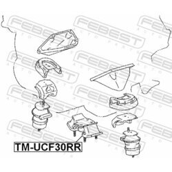 Uloženie motora FEBEST TM-UCF30RR - obr. 1