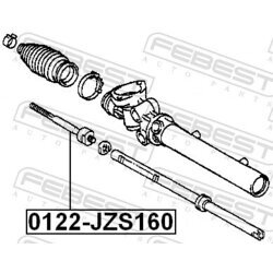Axiálny čap tiahla riadenia FEBEST 0122-JZS160 - obr. 1