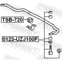 Tyč/Vzpera stabilizátora FEBEST 0123-UZJ100F - obr. 1