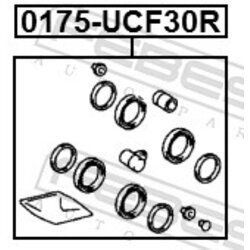 Opravná sada brzdového strmeňa FEBEST 0175-UCF30R - obr. 1