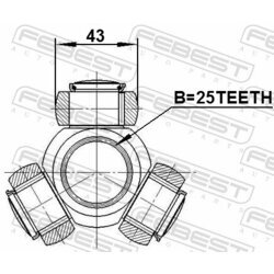 Trojkríž hnacieho hriadeľa FEBEST 0216-V10M - obr. 1