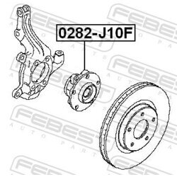 Náboj kolesa FEBEST 0282-J10F - obr. 1