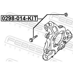 Skrutka pre nastavenie odklonu kolesa FEBEST 0298-014-KIT - obr. 1