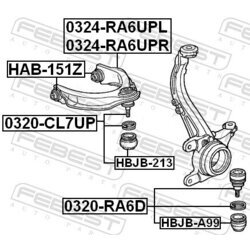 Rameno zavesenia kolies FEBEST 0324-RA6UPR - obr. 1