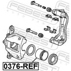 Piest brzdového strmeňa FEBEST 0376-REF - obr. 1