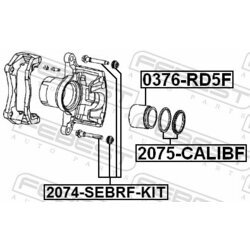 Vodiaci čap brzdového strmeňa FEBEST 2074-SEBRF-KIT - obr. 1