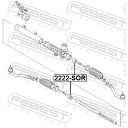 Axiálny čap tiahla riadenia FEBEST 2222-SOR - obr. 1