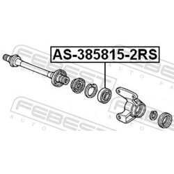 Ložisko hnacieho hriadeľa FEBEST AS-385815-2RS - obr. 1