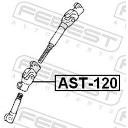 Hriadeľ riadenia FEBEST AST-120 - obr. 1