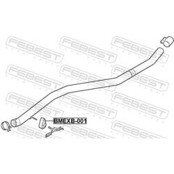 Držiak výfukového systému FEBEST BMEXB-001 - obr. 1