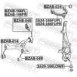 Uloženie riadenia FEBEST BZAB-166FL - obr. 1