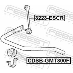 Uloženie priečneho stabilizátora FEBEST CDSB-GMT800F - obr. 1