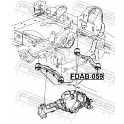 Uloženie, diferenciál FEBEST FDAB-059 - obr. 1