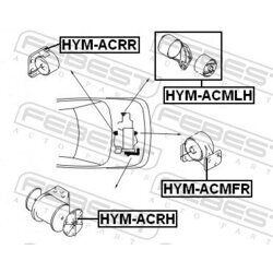 Uloženie motora FEBEST HYM-ACMFR - obr. 1