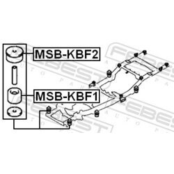Uloženie, rám vozilda FEBEST MSB-KBF1 - obr. 1