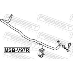 Uloženie priečneho stabilizátora FEBEST MSB-V97R - obr. 1