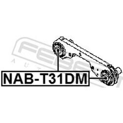 Uloženie, diferenciál FEBEST NAB-T31DM - obr. 1