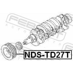 Remenica kľukového hriadeľa FEBEST NDS-TD27T - obr. 1