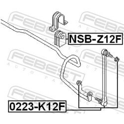 Uloženie priečneho stabilizátora FEBEST NSB-Z12F - obr. 1