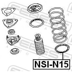 Tanier pružiny FEBEST NSI-N15 - obr. 1