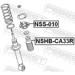 Opravná sada horného uloženia tlmiča FEBEST NSS-010 - obr. 1