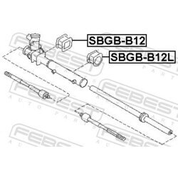 Uloženie prevodovky riadenia FEBEST SBGB-B12L - obr. 1