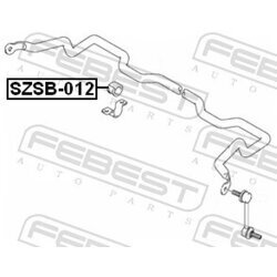 Uloženie priečneho stabilizátora FEBEST SZSB-012 - obr. 1