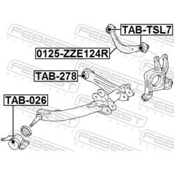 Uloženie riadenia FEBEST TAB-026 - obr. 1