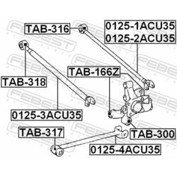 Uloženie riadenia FEBEST TAB-316 - obr. 1