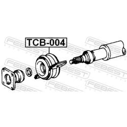 Stredové ložisko kĺbového hriadeľa FEBEST TCB-004 - obr. 1