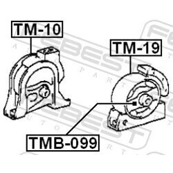 Uloženie motora FEBEST TM-10 - obr. 1