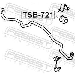 Uloženie priečneho stabilizátora FEBEST TSB-721 - obr. 1
